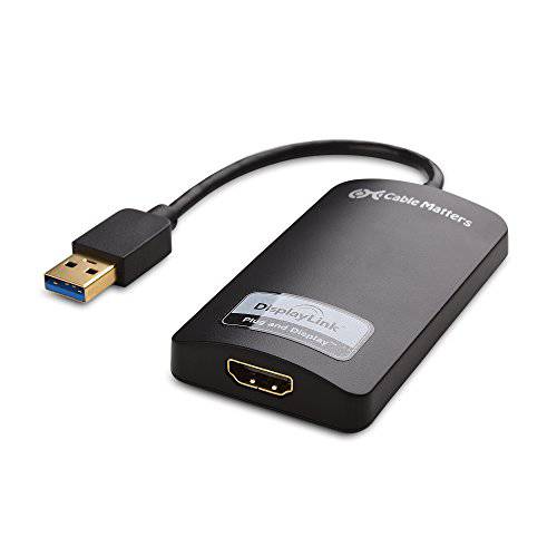 케이블 Matters 초고속 USB 3.0 to HDMI 어댑터 USB to HDMI 변환기 윈도우 up to 1440p in Black for