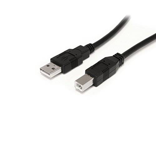 StarTech.co M9 M/ 30 ft Active USB A to B 케이블 - M/ M - 블랙 USB 2.0 A to B 코드 - 인쇄기 케이블 - 연장 USB 케이블 (USB2HAB30AC)