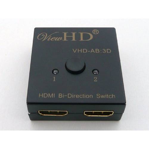 ViewHD HDMI 양방향 분배기 2x1 or 1x2 A-B AB 스위치 | 모델: VHD-AB:3D