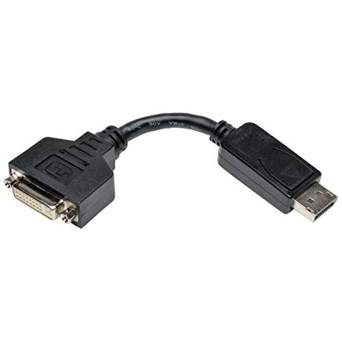 Tripp Lite DisplayPort,DP to DVI 변환기 케이블 DP2DVI 영상 컨버터 for DP-M to DVI-I-F 6in (P134-000)