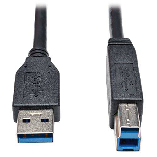 TRIPP LITE 3-Feet USB 3.0 초고속 디바이스 케이블 5 Gbps AB M/ M, 블랙 (U322-003-BK)