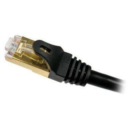 Cables Unlimited Cat7 Shielded 600Mhz 패치 Cables 3 Feet 블랙