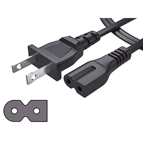 Pwr+ 3Ft 2 Prong Polarized-Power-Cord for Bose-Companion 3, 5 멀티미디어 스피커 시스템 Bose-SoundDock 10, Bose-SoundTouch 20 30 Bose-Acoustimass 15 16 Series II Bose Solo 15 벽면 케이블