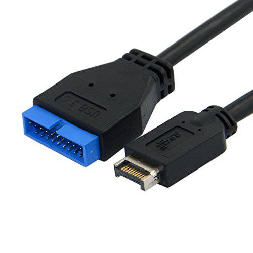 Cablecc USB 3.1 전면 패널 Header to USB 3.0 20Pin Header 연장 케이블 20cm ASUS 메인보드