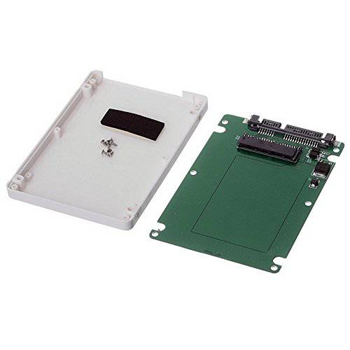 Cablecc 1.8 미니 SATA 16pin SSD to 2.5 SATA 22pin 7+ 15 하드 Disk 케이스 케이스 White 7mm 높이