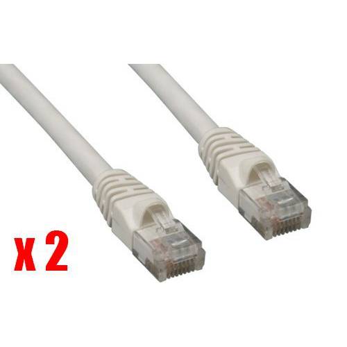 iMBAPrice 15Ft (Pack of 2) CAT5e RJ45 패치 랜포트 네트워크 케이블 15 FT for PC, Mac, Laptop, PS2, PS3, 엑스박스, and 엑스박스 360