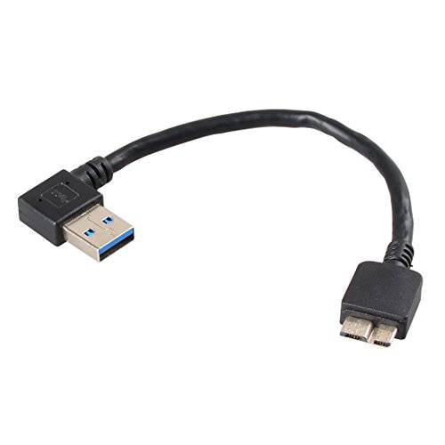 직각 USB 3.0 to 미니 B 3.0 - 6 Inch 짧은 - 데이터 동기화 and 충전 케이블 for 갤럭시 S5 Phone, 휴대용 Charger, 외장 배터리