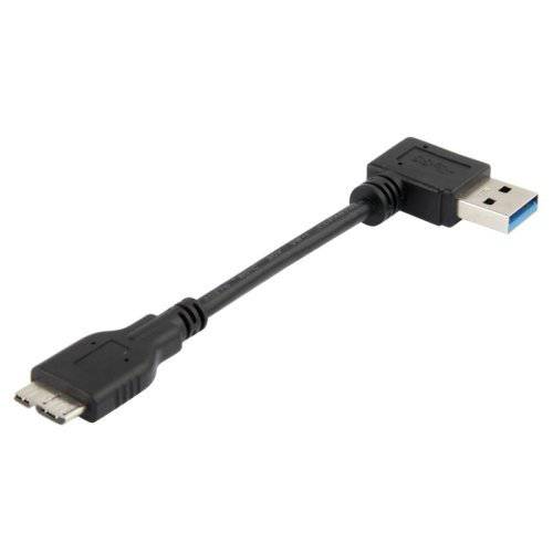 UCEC USB 3.0 케이블 - 직각 Type A Male to USB 3.0 미니 B Male 케이블 - 0.2 feet (0.06 M)