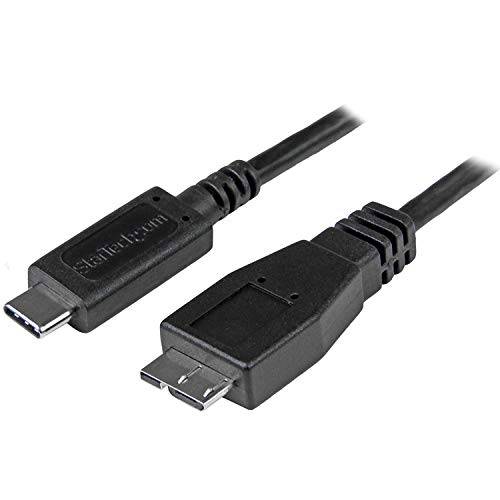 StarTech.com USB C to 마이크로 USB 케이블 0.5m - USB 3.1 Type C to 마이크로 USB Type B 케이블 - 마이크로 USB 3.1 to USB-C - 벼락 3 호환가능한 ( USB31CUB50CM)