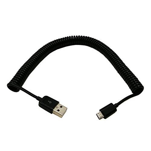 zdyCGTime 10FT/ 3M 나선, 스파이럴 말린케이블 USB 2.0 to 미니 USB Data 동조&  요금 케이블 (Black)