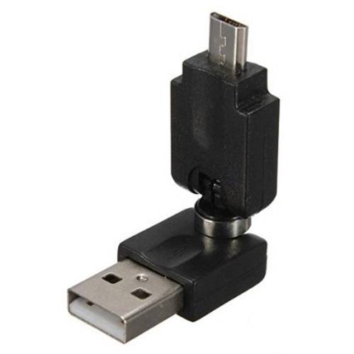 Wpeng 2 Pack 360 도 스위블 조절가능 앵글 USB 2.0 A Male to 미니 USB Male 변환기 케이블 Convertor
