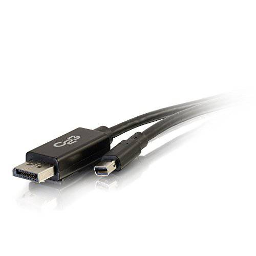 C2G 54301 미니DisplayPort,DP, 미니 DP to DisplayPort,DP 변환기 케이블 M/ M, 8K UHD Compatible, 블랙 (6 Feet, 1.82 Meters)
