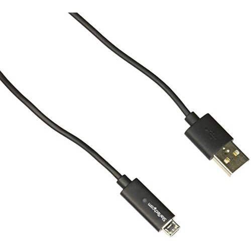 StarTech.com 1m/ 3ft USB to 미니 USB 케이블 with LED 충전 조명, 라이트 - M/ M USB to 미니 USB 충전 케이블 - USB 충전 케이블 ( USBAUBL1M)
