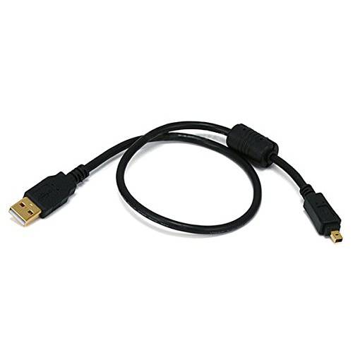 Monoprice 1.5-Feet USB 2.0 A Male to Mini-B 4pin Male 28/ 24AWG 케이블 with 페라이트 Core ( 금도금) (105451)