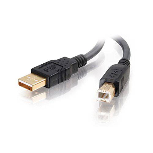 C2G 45003 USB 케이블 - Ultima USB 2.0 A Male to B Male 케이블 for Printers, Scanners, Brother, Canon, Dell, Epson, HP and More, 블랙 (9.8 Feet, 3 Meters)