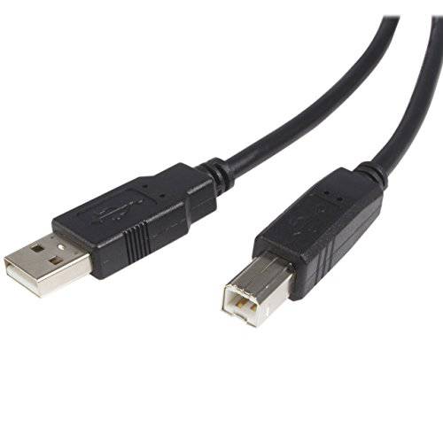 StarTech .com 1 ft USB 2.0 A to B 케이블 - M/ M - USB 케이블 - USB ( M) to USB 타입 B ( M) - USB 2.0 - 1 ft - 블랙 -  USB2HAB1