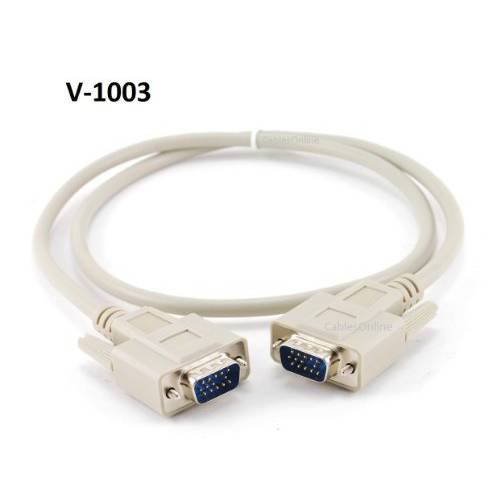 케이블sOnline 3ft VGA (HD15) Male to Male 모니터 영상 케이블 (V-1003)