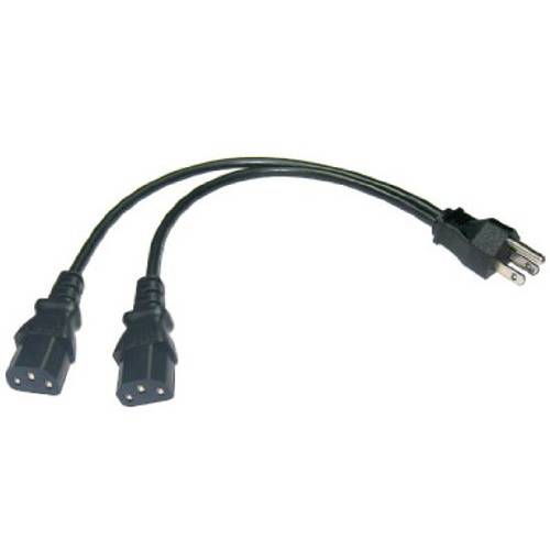 Conntek 06210 V-Cable 12-Inch 1 to 2 Outlet V 파워 이퀄라이저 IEC 320 C13 Computer/ Monitor/ 프로젝터 파워 케이블