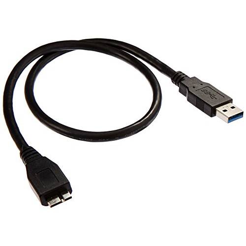 Oyen 디지털 USB 3.0 A Male to 미니 B Male 케이블 (1.5 Ft,  블랙) - USB3-MICRO-1