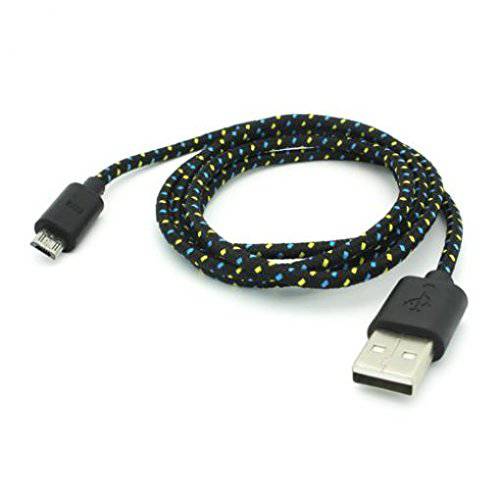 블랙 Braided 10ft 롱 USB 케이블 래피드 충전 와이어 동기화 Micro-USB Data 동기화 케이블 support 고속 충전 for AT& T 삼성 갤럭시 Express 프라임,고급 - AT& T 삼성 갤럭시 J3 (2016)