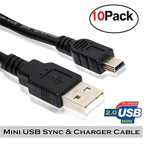 10 Pack 50cm(1.5 feet) USB 2.0 A to 미니 5 핀 B 케이블 for 외장 HDDS/ Camera/ 카드 리더기