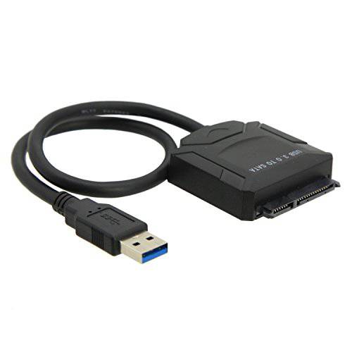 Whizzotech SATA 케이블 - USB 3.0 to 2.5 SATA III 하드디스크 변환기 케이블 SSD HDD with UASP for 윈도우 10 맥 OS 1.5ft