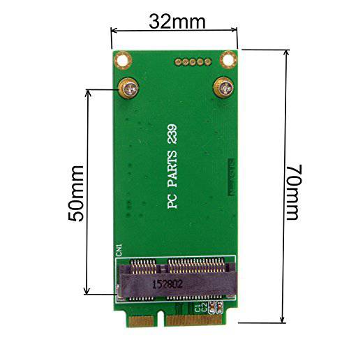 Cablecc 3x5cm mSATA 어댑터 to 3x7cm 미니 PCI-e SATA SSD Asus Eee PC 1000 S101 900 901 900A T91