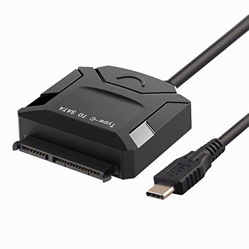 E2E SATA III to USB Type-C 3.1 케이블 변환기 for 2.5 3.5 HDD SSD 하드디스크 12V AC 변환기 not Included