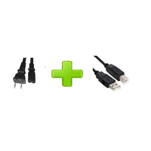 AC 파워 케이블 6ft 무화과 8 for 캐논 PIXMA MG6320 MG6220 MG6120 MG5422 5420 인쇄기+  USB 케이블 케이블