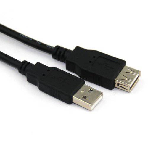 Vcom USB 2.0 Type A Male to Female 연장 6-Feet 블랙 케이블 (CU202-B-6FEET)