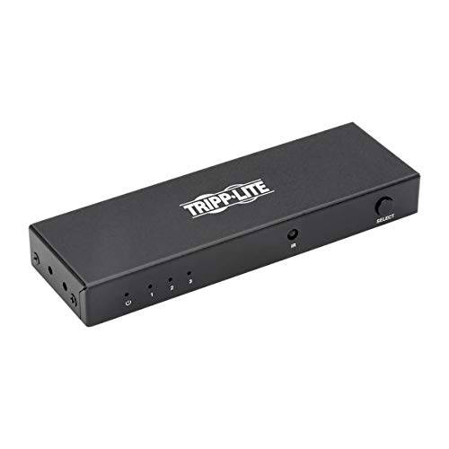 TRIPP LITE HDMI Switch 3-Port for 비디오&  오디오 4K x 2K UHD 60 Hz with 원격 HDMI 2.0 HDCP 2.2 EDID (B119-003-UHD)
