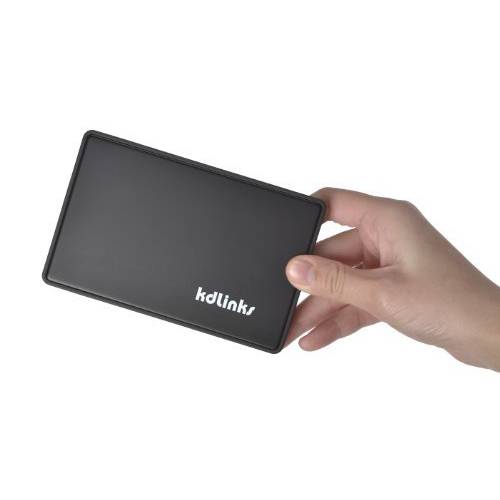 KDLINKS 울트라 슬림 포켓,미니,휴대용 사이즈 USB 3.0 고속 Tool-Free 2.5 SATA 외장 하드디스크 케이스
