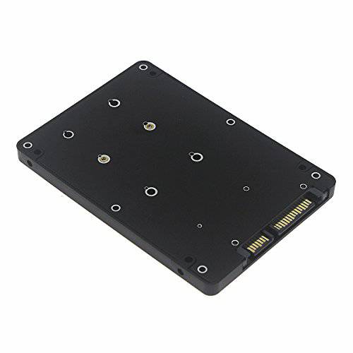 Optimal Shop  미니 PCI-E mSATA SSD to 2.5 SATA 어댑터 카드 with Case-Black