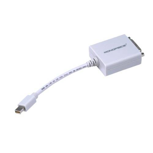 Monoprice 미니 DisplayPort/ 썬더볼트 to DVI 변환기 (105106) (Discontinued by Manufacturer), White