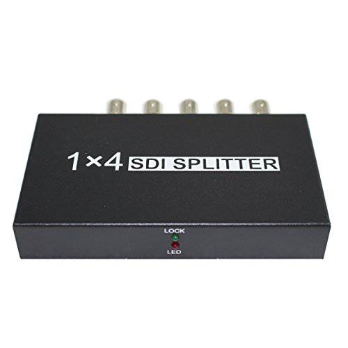 SDI 분배기 1x4 멀티미디어 스플릿 SDI 확장기 어댑터 지원 HD-SDI, SD-SDI and 3G-SDI 신호 프로젝터 모니터 Camera（1 sdi 입력 and 4 sdi 출력