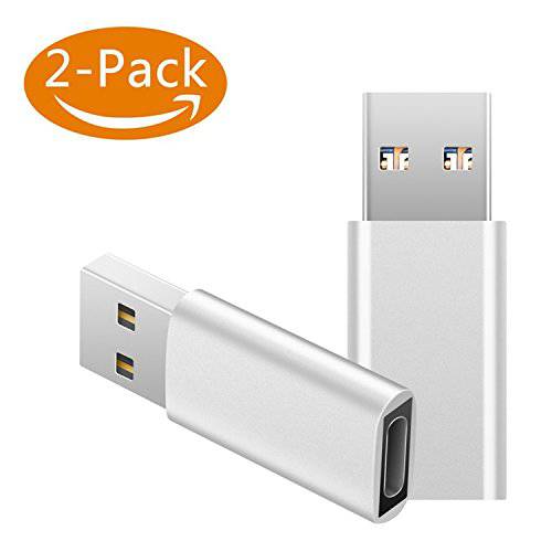 USB 3.0 to USB C 변환기(2 Pack) Guamar USB to USB-C Female 변환기 USB 3.0 to 썬더볼트 3 변환기 for MacBook/ Laptop/ Laptops/ Chargers/ and More 디바이스 with 스탠다드 USB A 인터페이스