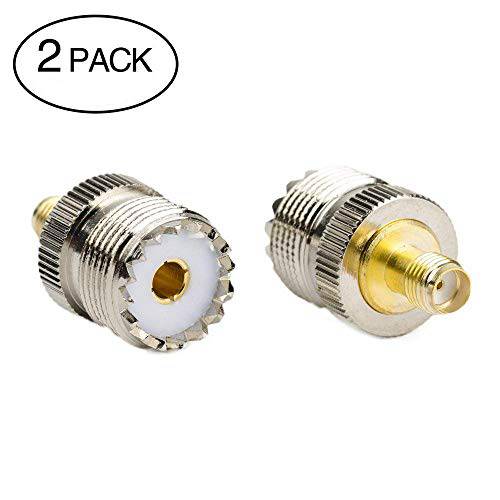 Eagles (TM) 2pcs SMA Female to UHF Female SO-239 SO239 Connector, RF 동축, Coaxial,COAX 변환기 for Baofeng UV5R and GT3-TP Radios PL259 to Base 스테이션 안테나