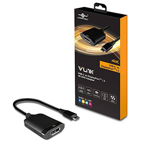 Vantec Vlink USB-C to DisplayPort,DP 1.2 4K/ 60Hz 영상 컨버터 (CB-CU300DP12)