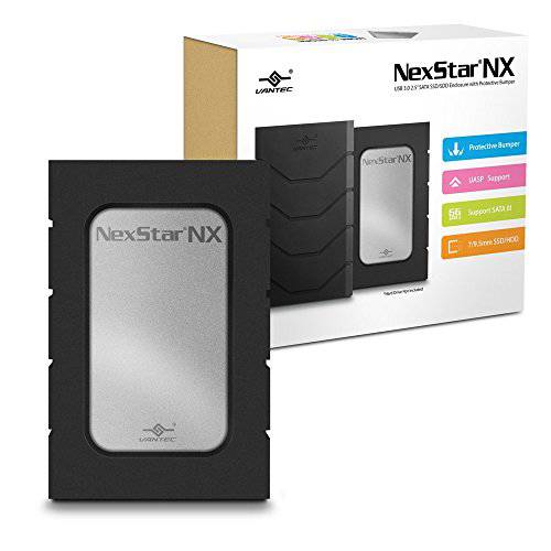Vantec NST-239S3B-SV NexStar nx 2.5 SATA to USB 3.0 케이스 하드디스크 HDD SSD 케이스 인클로저 7mm & 9.5mm SSD and HDD 범퍼 for with