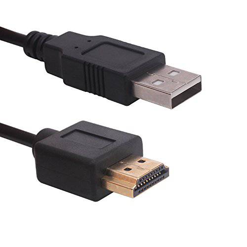 USB to HDMI 충전 케이블, Yeebline USB 2.0 Type A Male to Golden Plated HDMI Male 충전 변환기 컨버터 케이블 케이블 0.5M