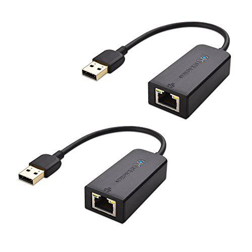 케이블 Matters 2-Pack USB to 랜포트 지지 10/ 100 Mbps 랜포트 네트워크 in 블랙