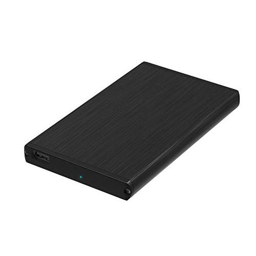 Sabrent 울트라 슬림 USB 2.0 to 2.5-Inch SATA 외장 알루미늄 하드디스크 케이스 [Black] EC-UK25