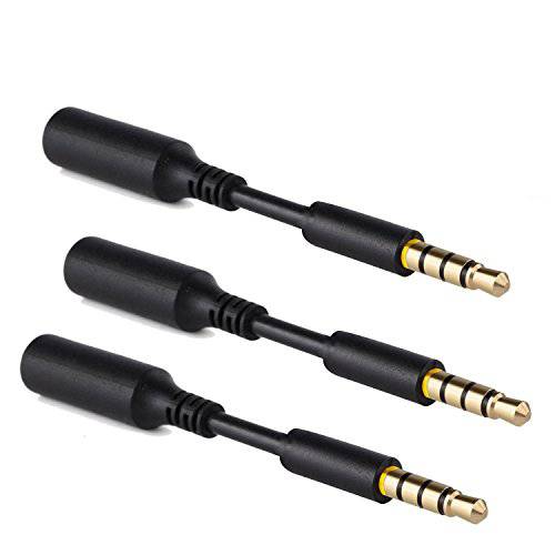 3 Pack헤드폰,헤드셋 오디오 Jack Extender, 3.5mm 헤드폰 AUX 연장 변환기 for Juice Pack, for 배터리 충전 케이스, 파워 케이스, for Smartphones, 태블릿