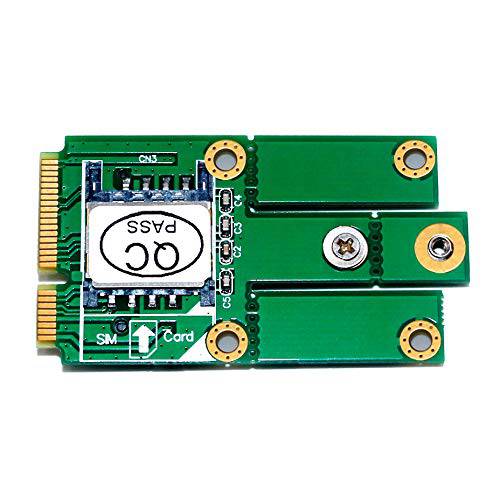 Timack M.2NGFF키 B to 미니 PCI-E 변환기 w/ SIM 카드 for CDMA GPS LTE(M.2 (NGFF) 미니 pci-e to USB Adapter)