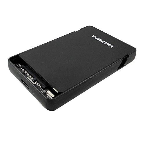 X-MEDIA 2.5-Inch Tool-Free USB 3.0 SATA I/ II/ III 하드디스크 외장 케이스 케이스 for 7mm/ 9.5mm 2.5-Inch SATA HDD and SSD [XM-EN2279U3]