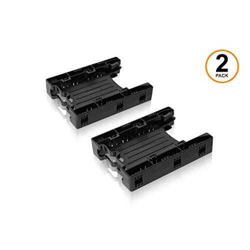 ICY 도크 이중 Tool-Less 이중 2.5 to 3.5 HDD 드라이브 Bay SSD 마운팅 브라켓 Kit 어댑터 - EZ-Fit Lite MB290SP-B (Two Units)