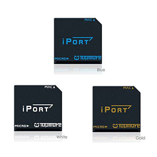 TOPMORE iport 맥북 마이크로SD 메모리 카드 변환기 컨버터 3 Pack for 맥