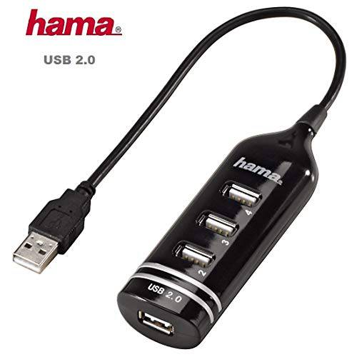 Hama USB 2.0 허브 1:4 블랙 bus-powered