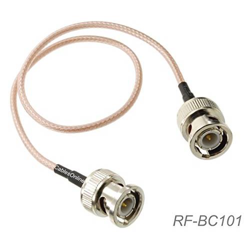 brandnameeng, 1ft. BNC Male to BNC Male RG316 동축 작은 감소 RF 케이블, RF-BC101