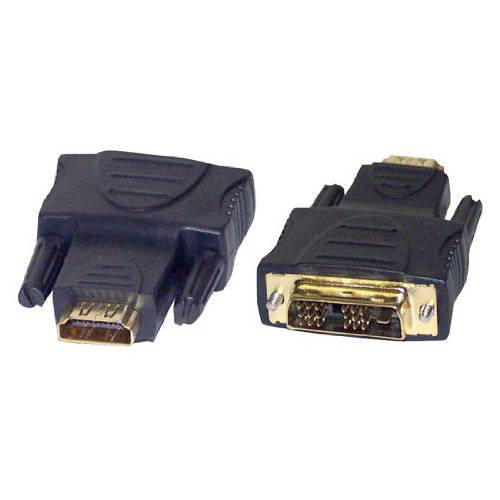 HDMI to DVI 어댑터 - DVI Male 18 핀 to HDMI Female 19 핀 w/ 24K Gold-Plated Connectors, PVC Jacket, 후크 Up Blu-ray Player, TVBox, 게임 콘솔 to TV, Monitor, HDTV and 영사기 - Pyle PHFIDM